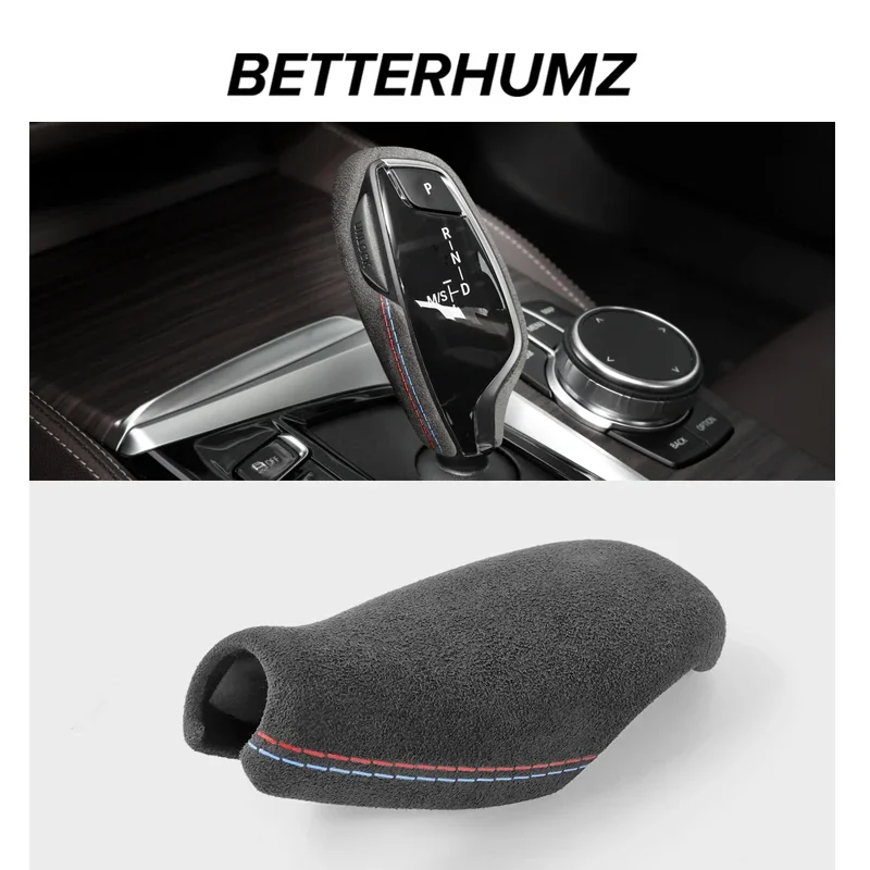 For BMW G30 G38 G32 G11 G12 Serie 5 6 7 X3 G01 X4 G02 Made of Alcantara Car Interior Gear Shift Knob Cover Performance Accessory