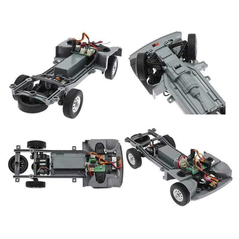 Mini camion télécommandé pleine échelle, chargement de simulation de voiture RC, mini petit camion avec autocollants, télécommande, jouet cadeau, 1/16 D12