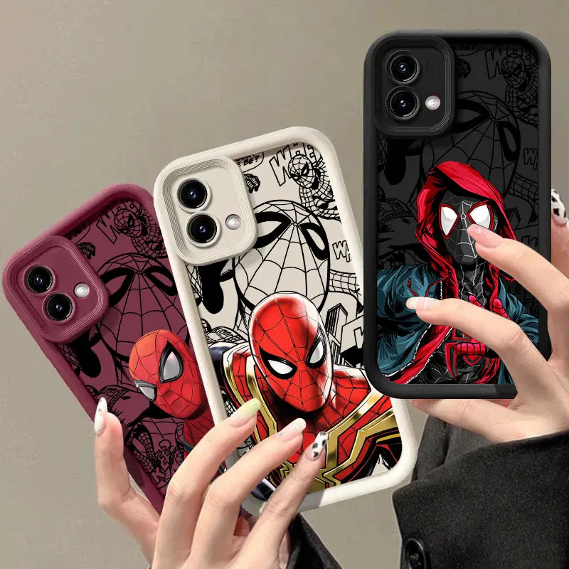 Capa de Telefone Cool Spiderman Marvel para Motorola Moto Edge 70 60 Fusion 50 Pro 40 Neo G06 G56 G86 G85 G84 G75 G53 G52 G30 G14
