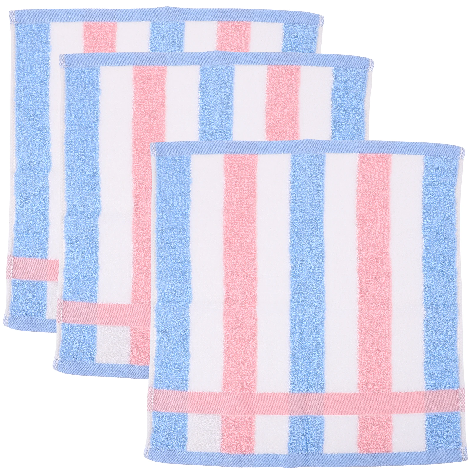 

3pcs Bright Color Washcloths Cotton Bath Towels Extra Absorbent Soft Face Towel For Bathroom Shower Home Hotel Use