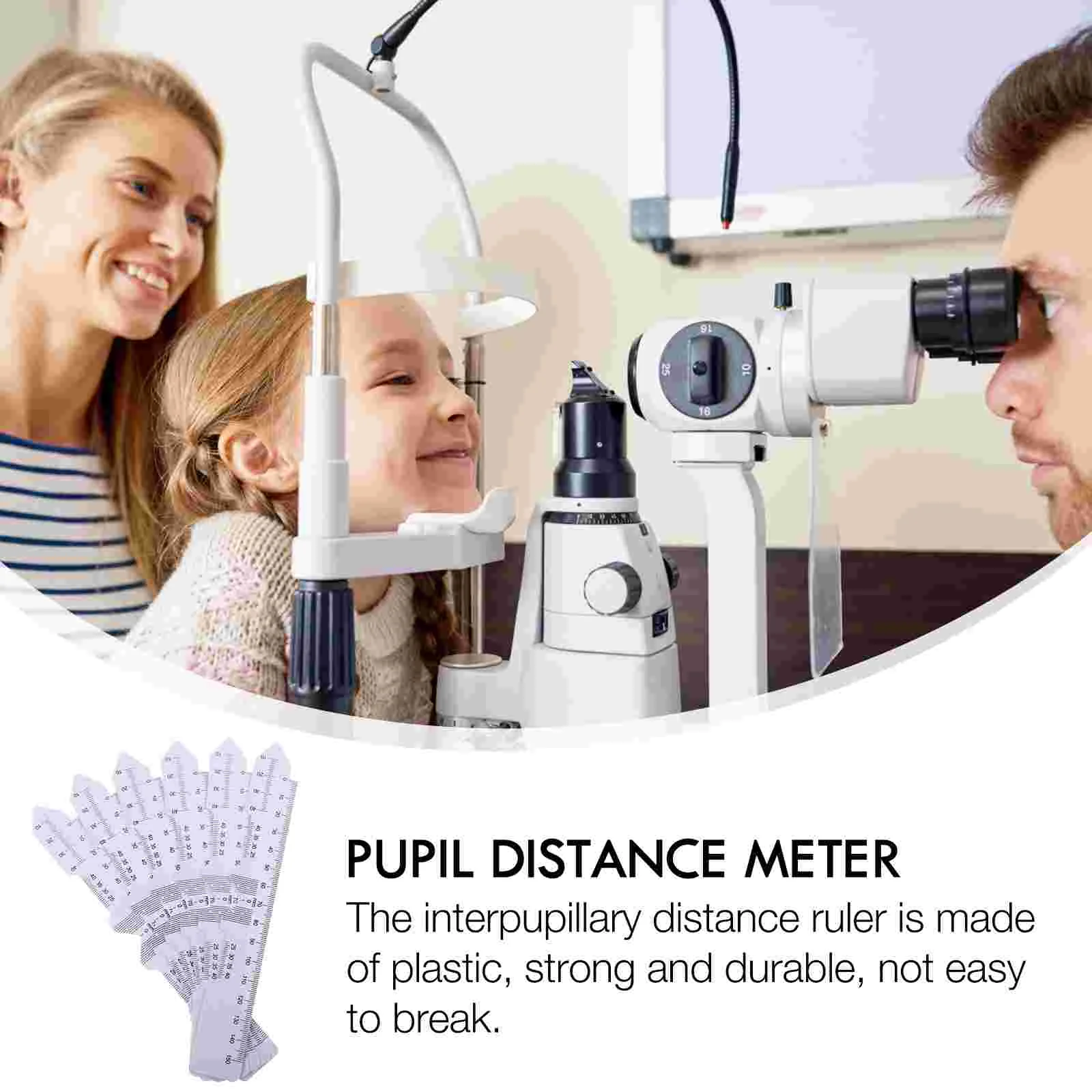 6 Pcs Pupil Distance Ruler Plastic Meter Accessories Eye Ophthalmic Tool Professional PD Optometry