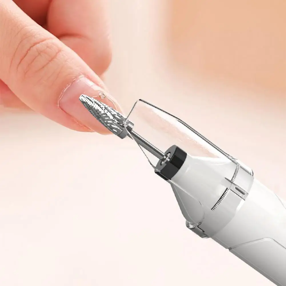 Rechargeable Nail Drill Cordless Nail Drill Electric Nail Drill Kit with 4 Bits 3-speed Portable Uv Lamp Cordless for Manicure