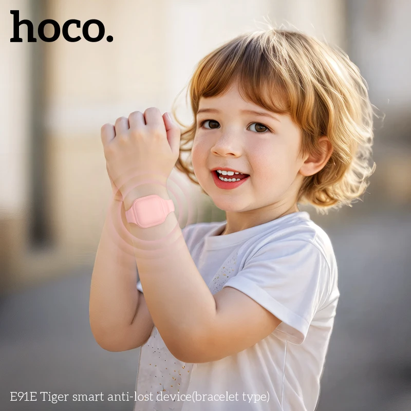 HOCO E91E Mini étiquette de suivi GPS intelligente Compatible avec iOS Apple Find My App rappel Anti-perte clé de voiture dispositif de localisation d'animaux de compagnie pour enfants