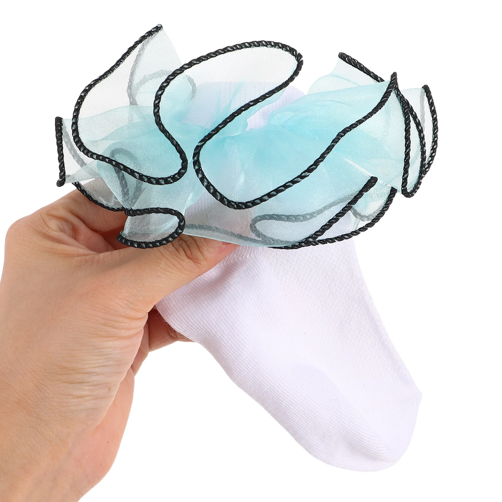 

2Pairs Girls Lace Trim Socks Fashion Ruffle Ankle Comfortable Lightweight for Toddlers 4-6 Years Dress Casual Outfits