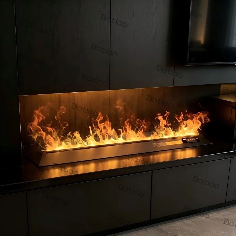 RGB Color Changing Water Vapor Fireplace камин Ultrasonic Mist Technology with 20 Dynamic Flame Modes for Immersive Experience