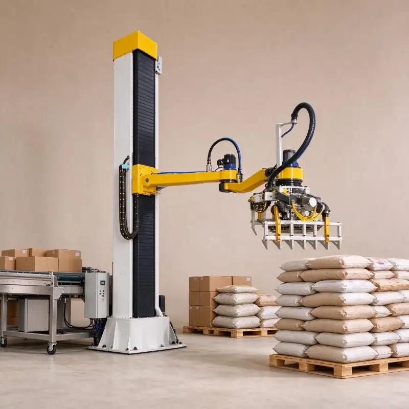 High-Capacity 30kg Collaborative Palletizing Robot 8-10 times/min Capacity 3.3KW Power Automatic Carton Stacking Arm