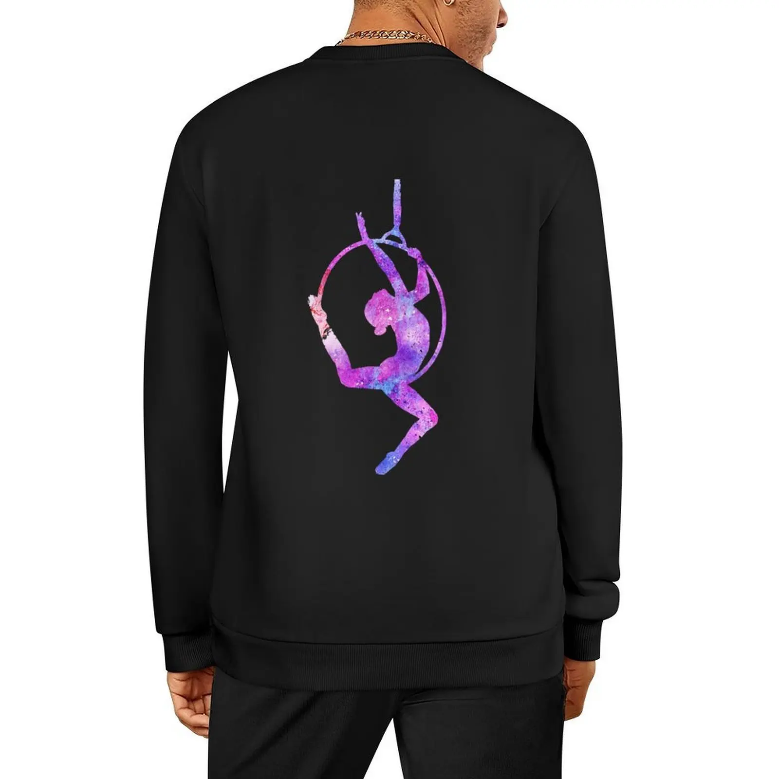 

Lyra/Hoop Aerialist in Watercolor Pullover anime clothing aesthetic clothing tracksuit men wear hooded sweatshirt for men
