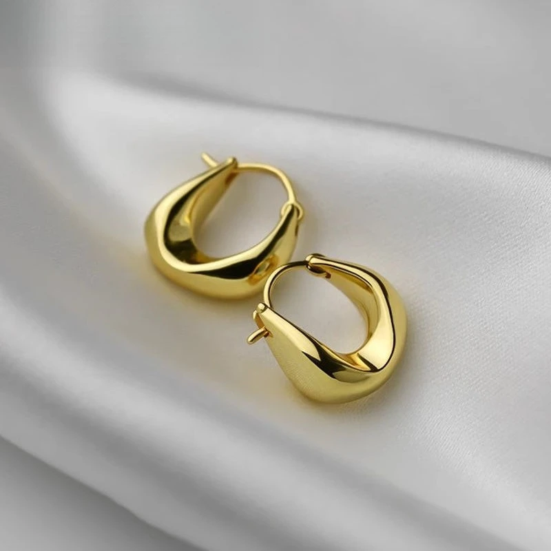 Women's 925 Sterling Silver Round Circle Hoop Earrings