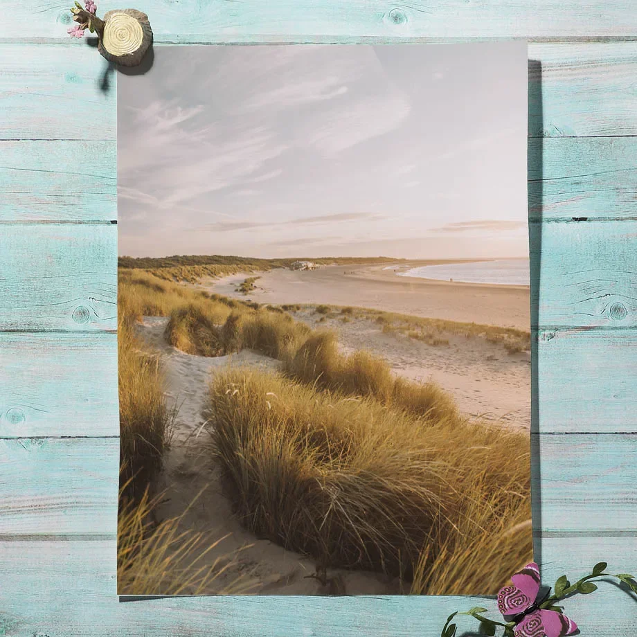 Beach Reunion Island Sunset Landscape Wall Art Canvas Painting Natural Poster And Prints Wall Picture For Living Room Home Decor