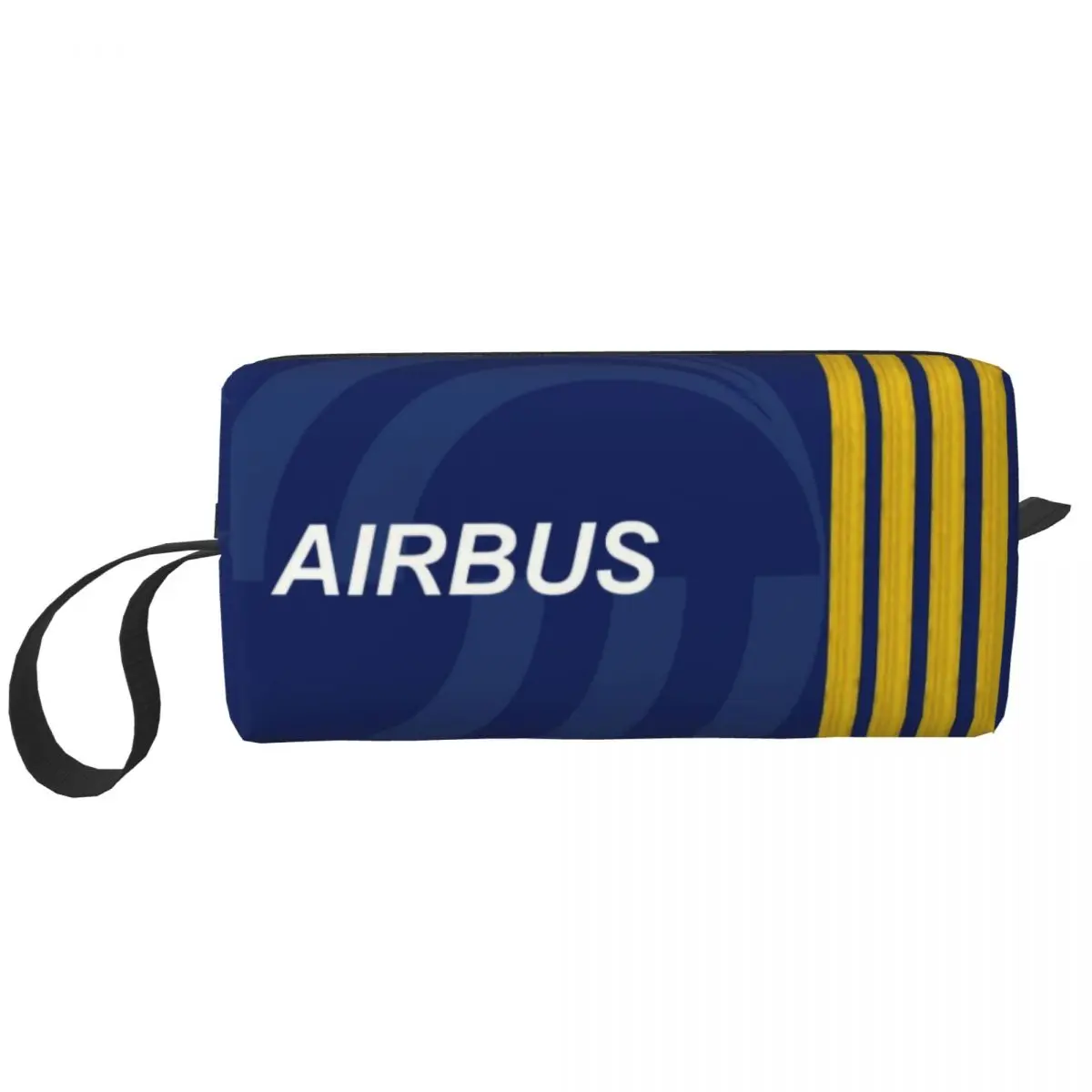 Custom Airbus Fighter Pilot Travel Cosmetic Bag Women Aviation Airplane Toiletry Makeup Organizer Lady Beauty Storage Dopp Kit