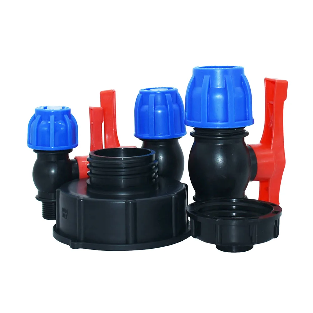 

100mm S60 To 20mm 25mm 32mm Pe Pipe Quick Connector IBC Water Tank Tap Adapter DN15 DN20 DN25 Hose Fitting