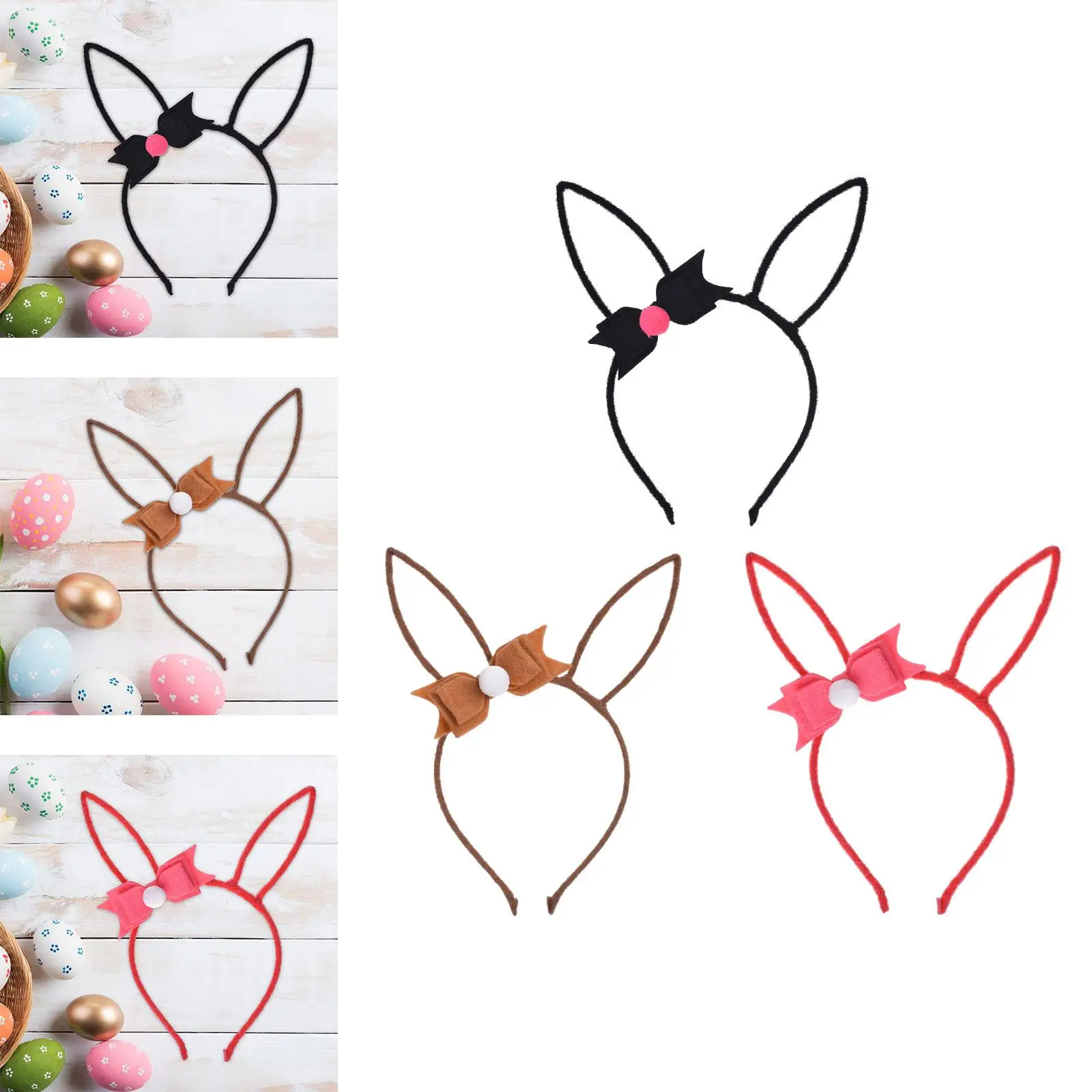 Easter Bunny Ears Headband for Children, Acessório de Traje para Crianças, Meninas Presentes