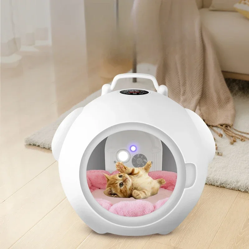 

Multifunctional Pet Drying Box Household Small Silent Fully Automatic Dog Hair Dryer and Water Blower,Also A Warm Nest for Pets