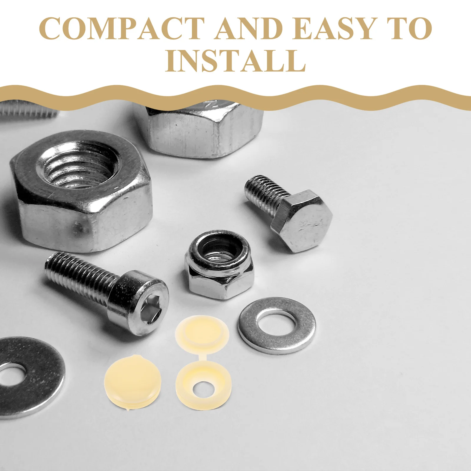 500Pcs Hinged Plastic Screw Caps Decorative Covers for M4 Self-Tapping Screws Dustproof Screw Hole Protection Decorative Cover