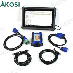 For NEXIQ-3 USB Link for Heavy Duty Truck OBD2 Diagnostic For NEXIQ Version OBD Fault Detector Diesel Engine+Getac F110 tablet