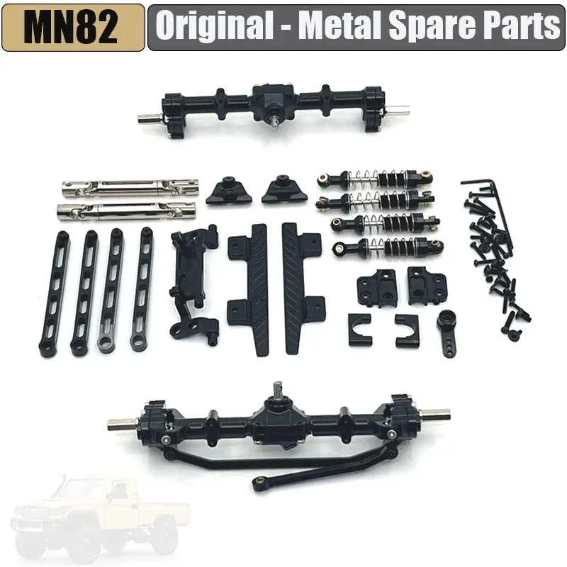 Metal Rear Axle Fixing Spring Plate Spring Fastenings Kit for MN 1/12 MN82 LC79 RC Car DIY Modified Spare Upgrade Parts