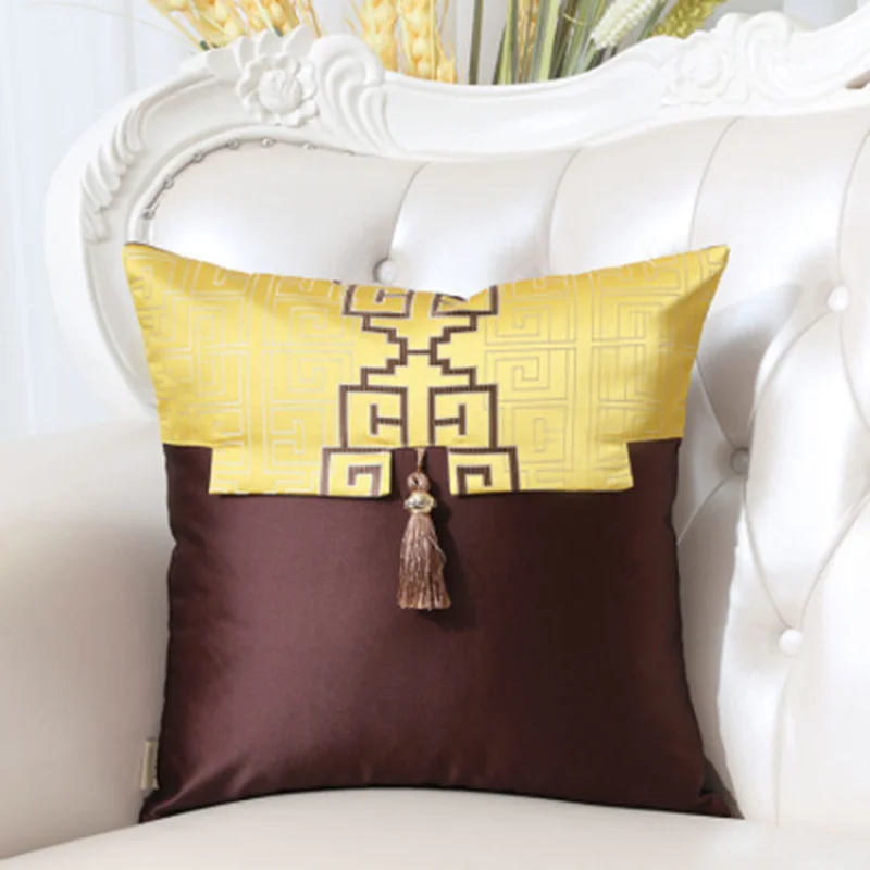 

Neo-Classical Office Nap Cushion Cover Rosewood Sofa Pillow Cover Classical Living Room Cushion Cover