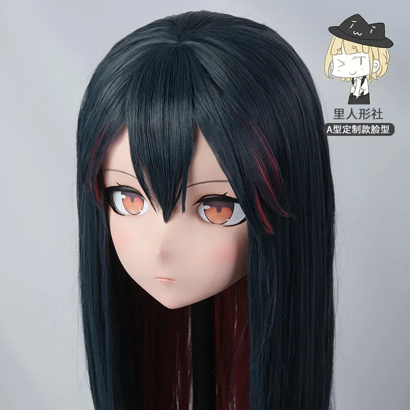 (Li Mask-117) Doce menina bjd resina cabeça máscara personalizado cosplay japão anime silicone kigurumi máscara cruz vestir lolita boneca