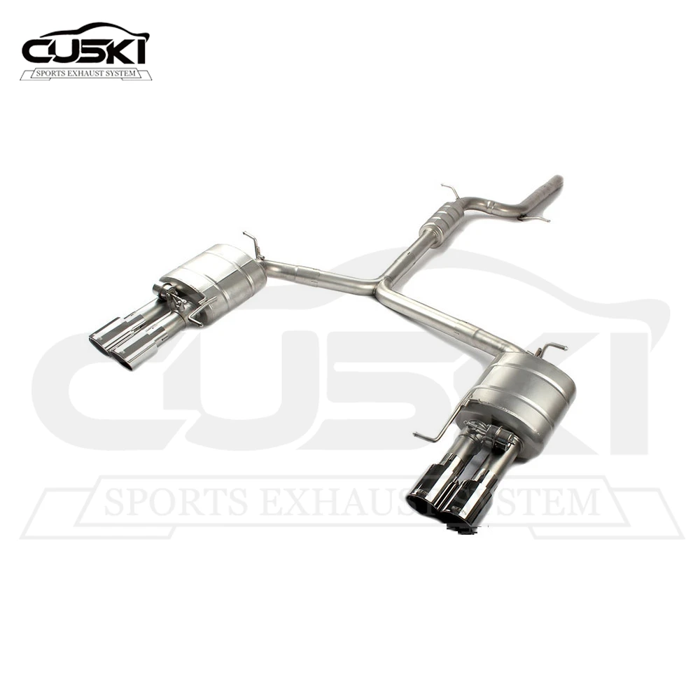 CUSKI Catback Exhaust Modification For For Audi A4L A5 B9 2.0T 2017-2023 Racing Car Exhaust Pipe Muffler