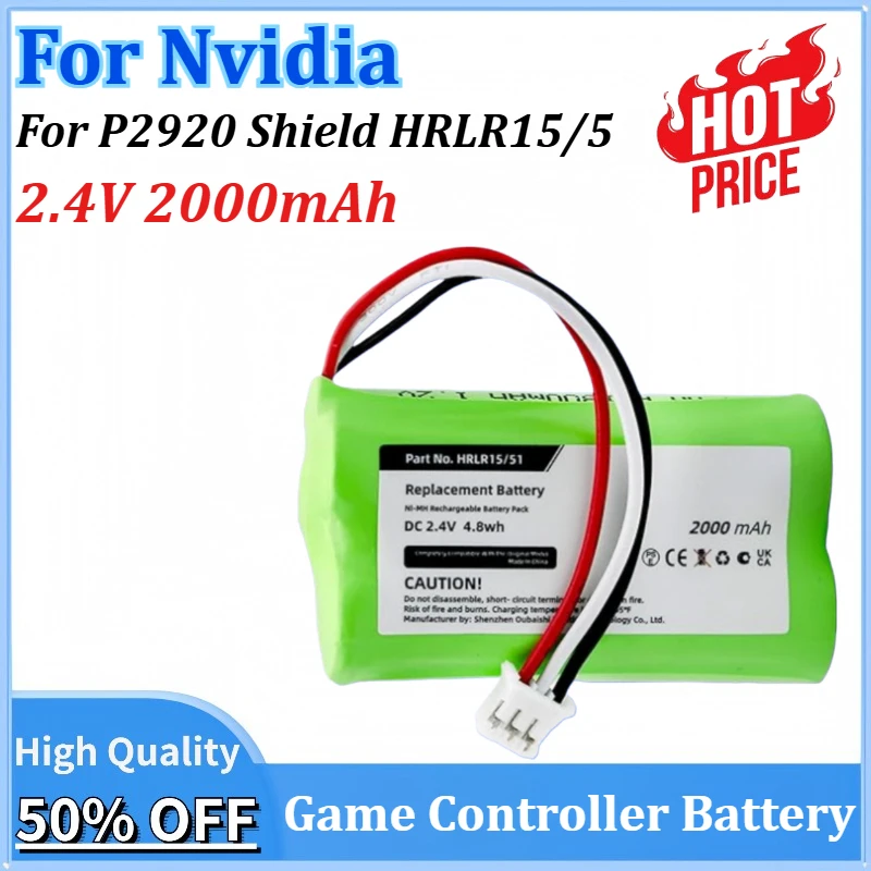 

2.4V 2000mAh 4.8Wh Replacement Battery for Nvidia P2920 Shield Game Controller Shield TV Game Controller HRLR15/51