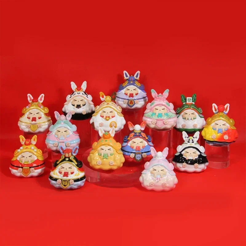 Original KIKI Auspicious Year of the Rabbit Series Blind Box Toys for Girls Figure Action Mystery Box Kawaii Model Birthday Gift