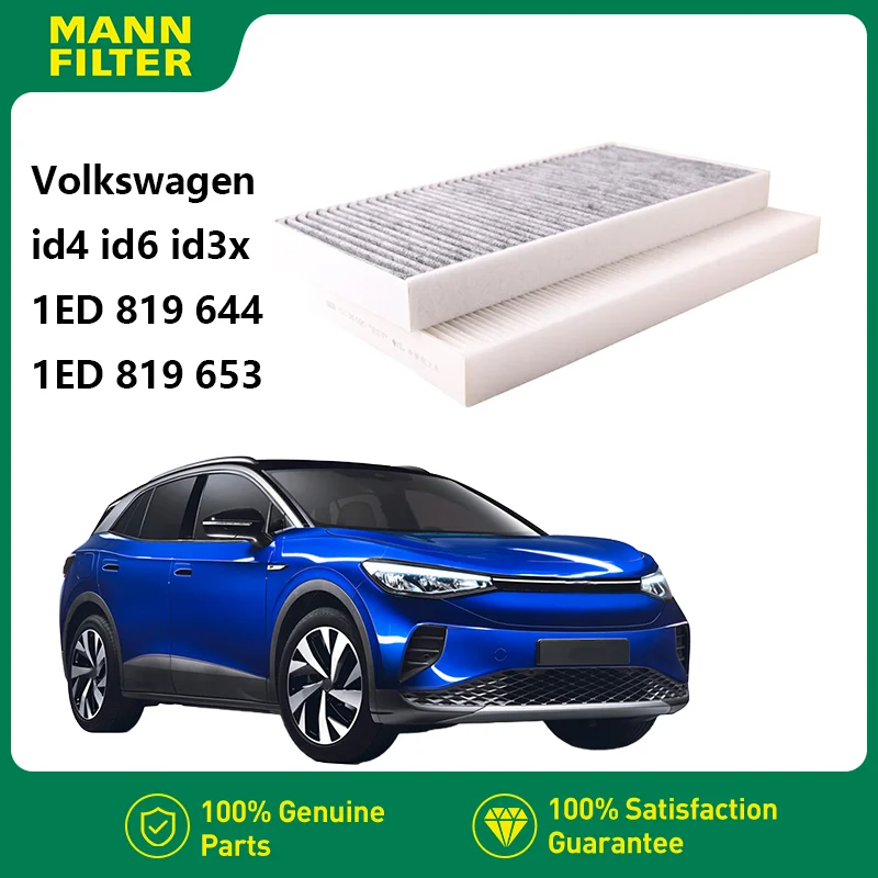 MANNFILTER sp1059-2 filtr kabinowy pasuje do Volkswagen ID.3X ID.4X ID.6X 2020- Audi Q4 e-tron Skoda Enyaq 2 sztuki 1 ea819669 1 ed819653