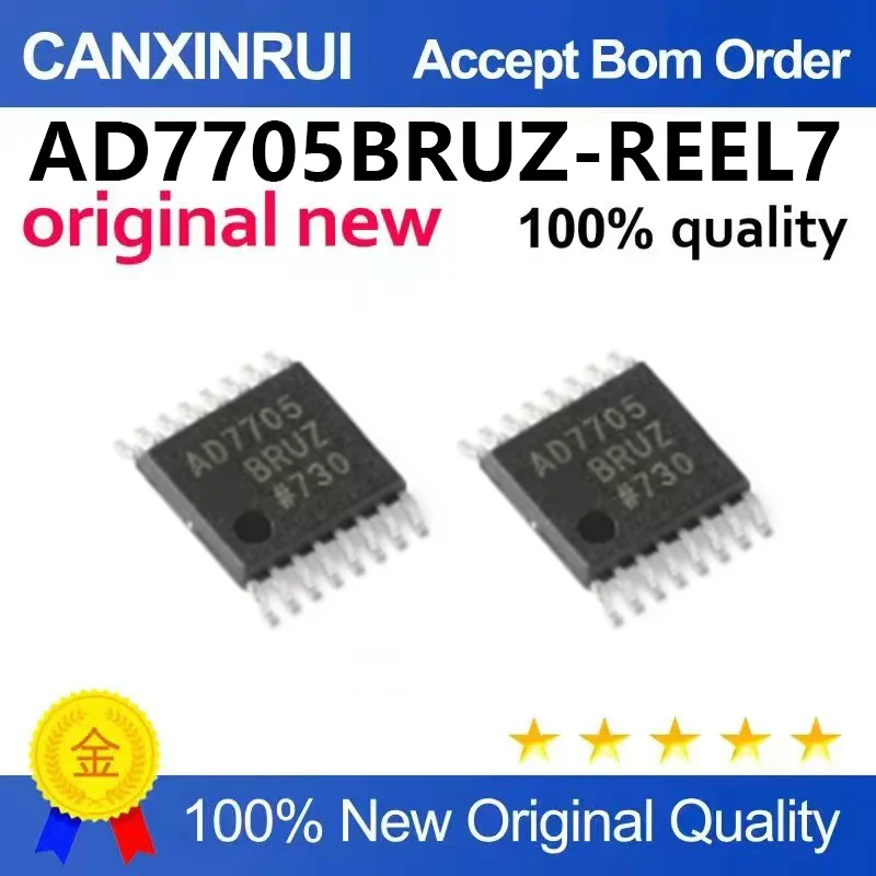 （5pcs-10pcs）Brand new original AD7705BRUZ-REEL7 TSSOP-16 16 bit ∑ - Δ analog-to-digital converter