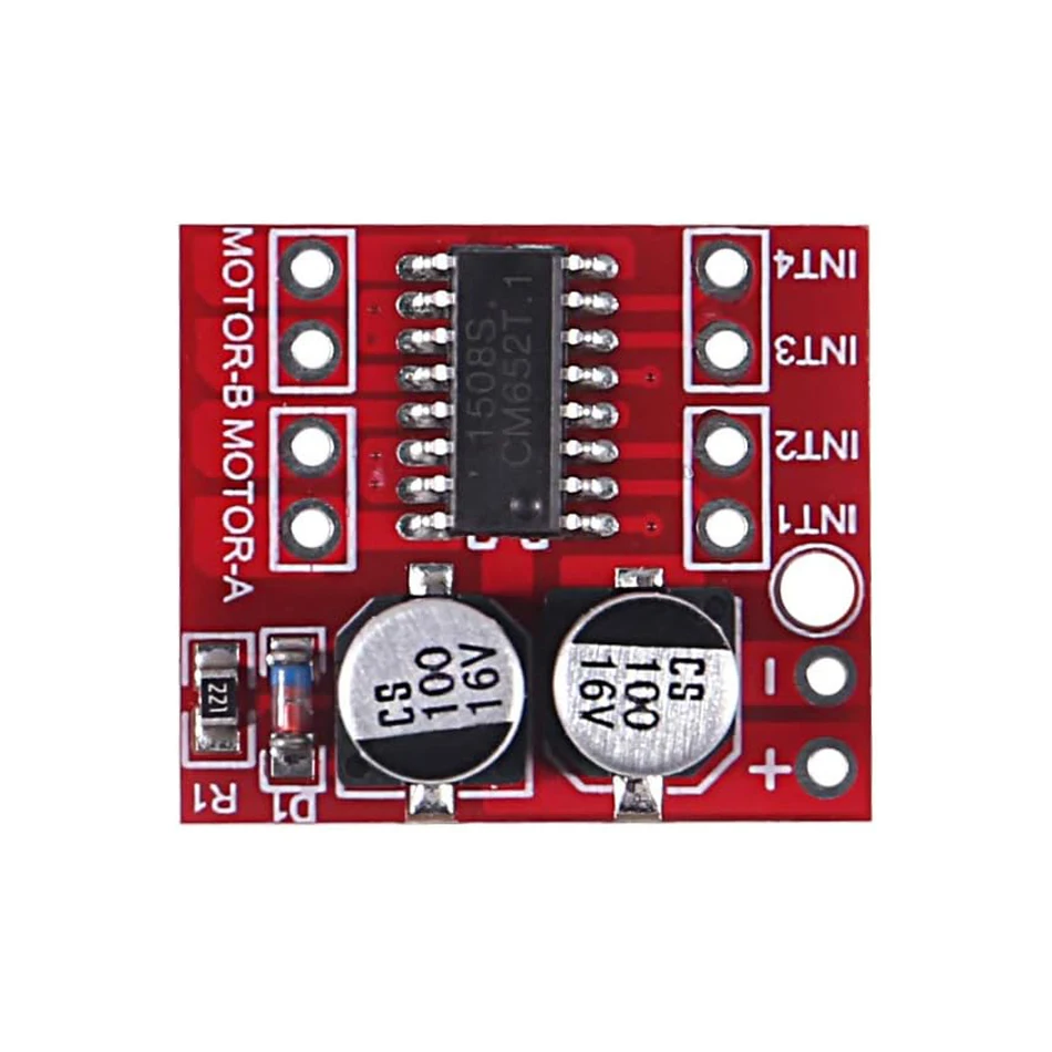 6pcs Mini L298N 2 Channel H Bridge DC Motor Driver Board with MX1508 Chip for Electric Projects, Smart Car Robot