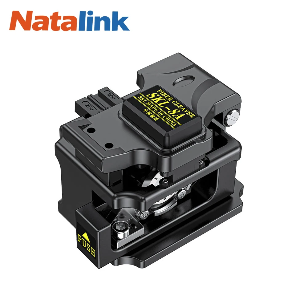 Natalink SKL-8A Optical Fiber Cleaver with 16 Point Blade for High Precision Cable Cutting Knife Cold Cut and Hot Melt Tungsten