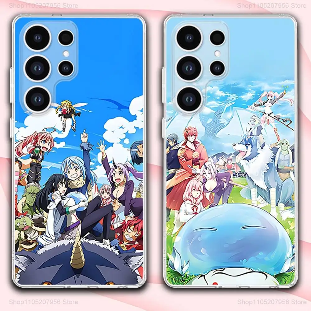 

R-Rimuru Slime Tempest Phone Case For Samsung A30,71,51,S9,10,20,Ultra,FE,Lite,S25,24,22,23,21,PIus,Transparent, Silicone