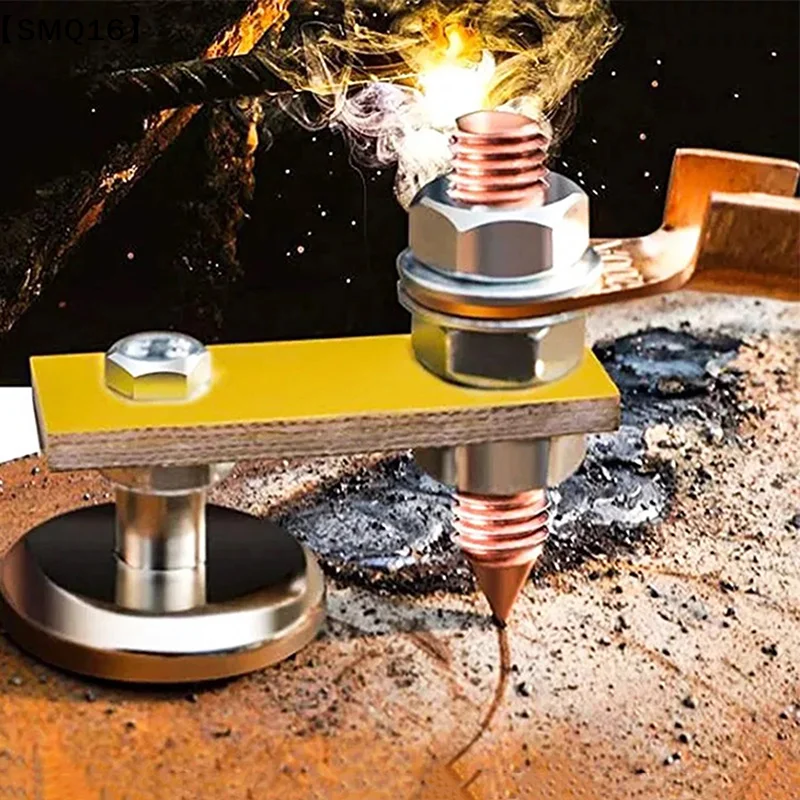 1pc Welding Magnet Head Magnetic Welding Ground Clamp Holder Fixture Strong Welder Sheet Metal Repair Machine Ground Clamp【SMQ】 - view 4