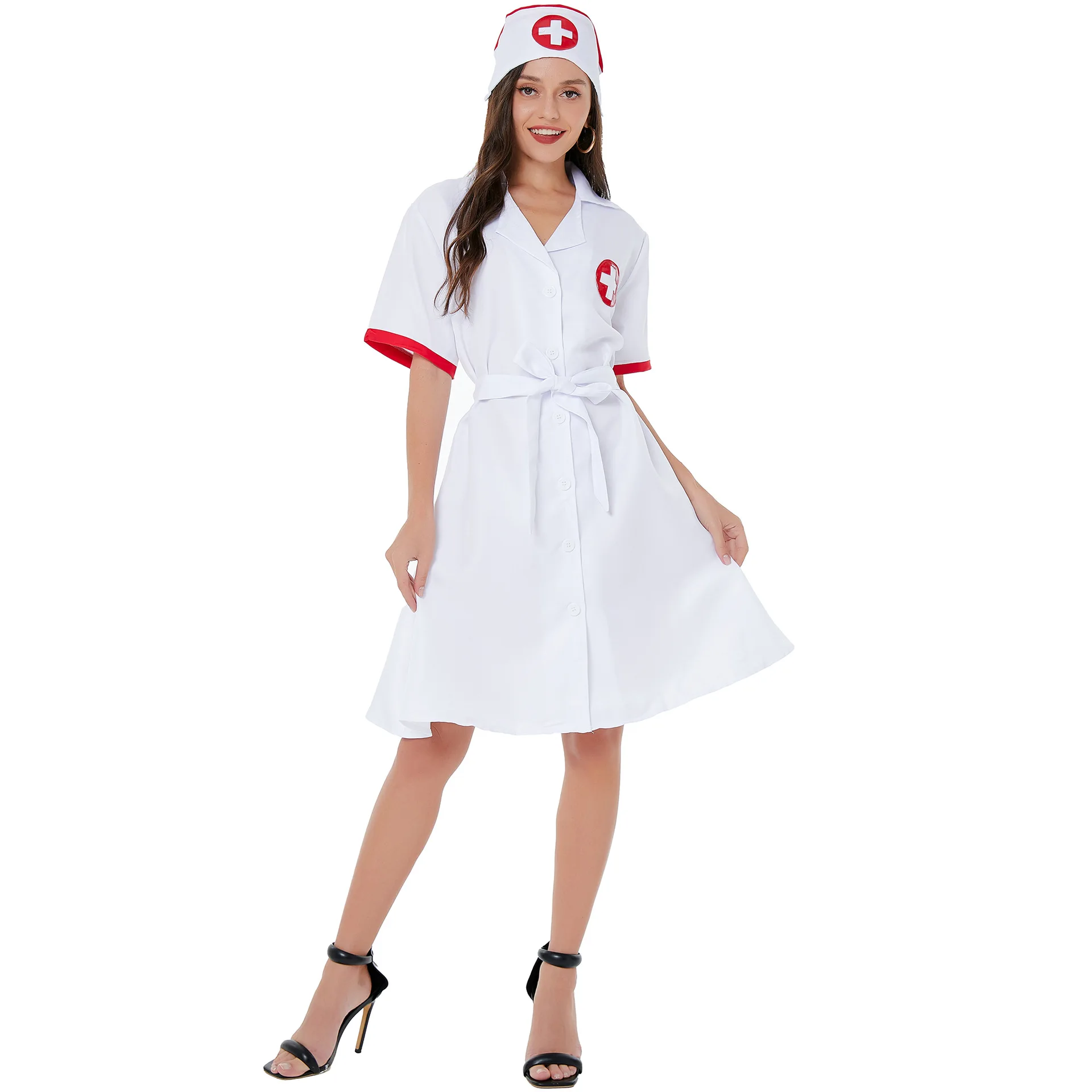 Halloween Cosplay europäische und amerikanische Unterwäsche sexy Arzt Krankens ch wester Uniform Set Krankens ch wester Uniform