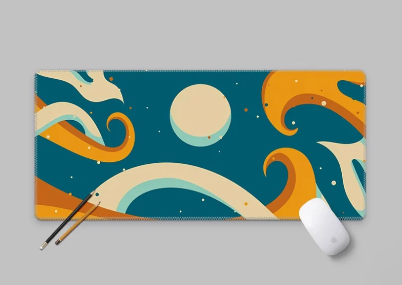 

Dopamine Cool Mouse Pad Super Large Esports Gaming Silk Smooth Waterproof Keyboard Desk Mat Natural Rubber Laptop Office Gamer