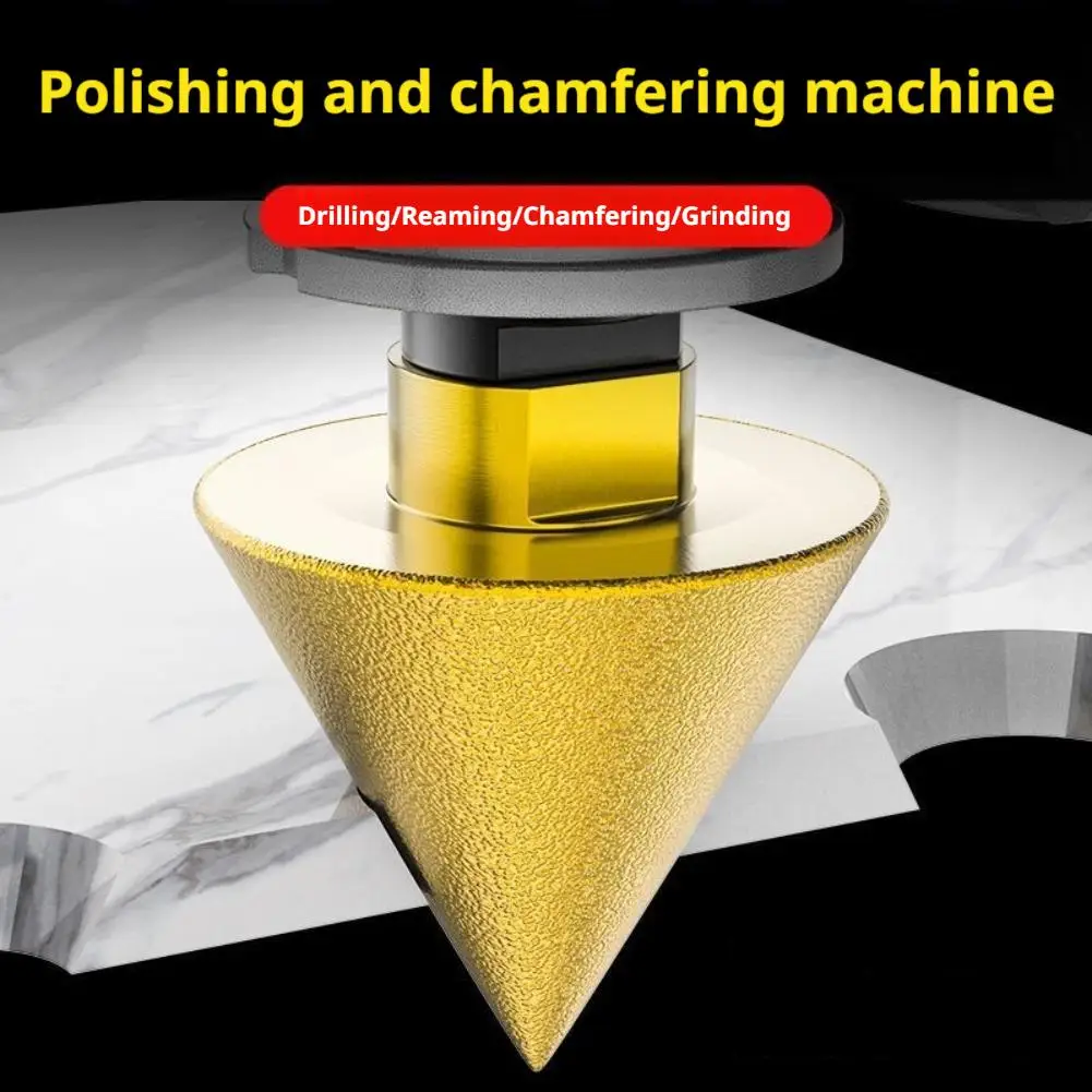 Diamond Cone Chamfering Bit Tile Bevel Grinding Tool For Marble Ceramic Porcelain Granite Hole Trimming Polishing Chamfer Drill