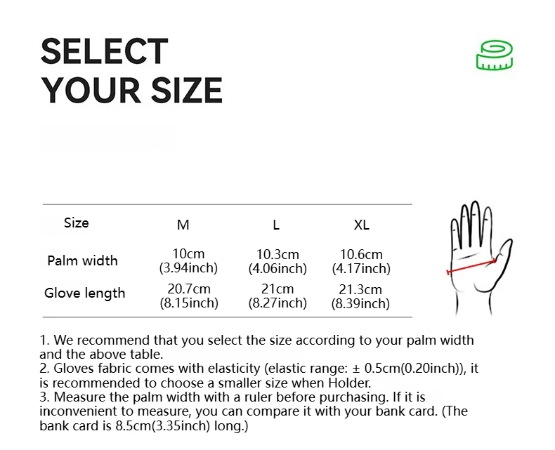 GTUBIKE Fahrradhandschuhe mit Vollfingerbedeckung, Touchscreen-fähig, Atmungsaktiv, Rutschfest, Stoßdämpfende Handflächenpolsterung – Detail 4