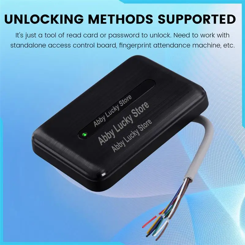 

Smart RFID Reader ID/IC Card Reader 125Khz 13.56Mhz Wiegand 26/34 Output For Access Controller System Dual Frequency-A79U