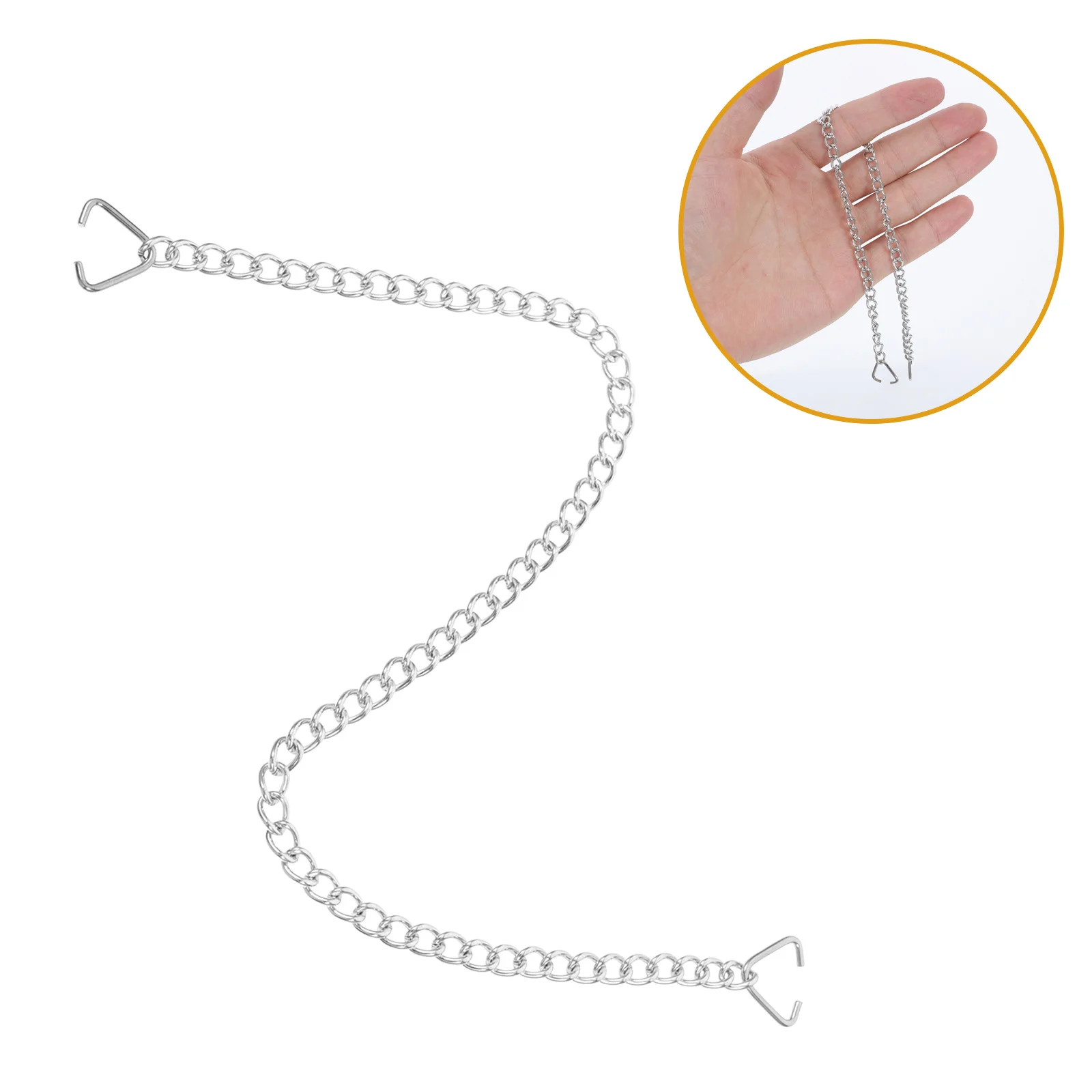 

10 шт., дверная табличка, подвесная цепочка из нержавеющей стали, сверхмощная треугольная застежка для садовых растений, вешалки, орнамент