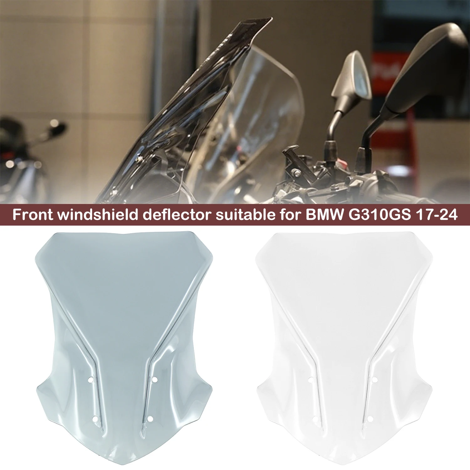 

Front Windshield Deflector Fits For BMW G310GS G310 GS 2017-2024 G310-GS Motorcycle Accessories Sport Touring Windshield Visor