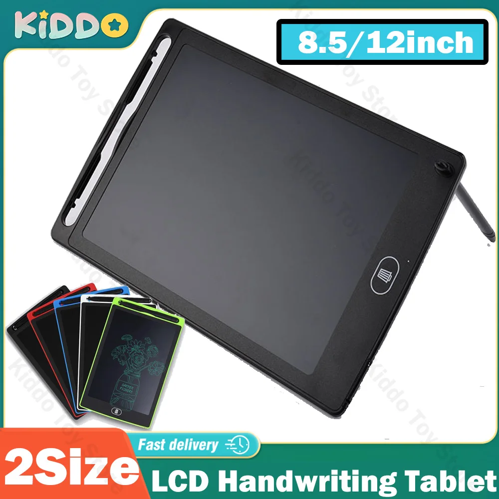 8.5/12Inch Electronic Drawing Board LCD Screen Writing Digital Graphic Drawing Tablets Electronic Handwriting Pad Toys for Kids