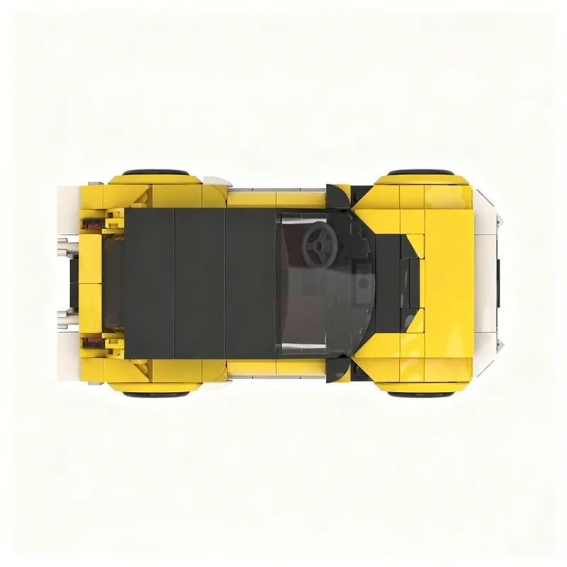 NEW 380PCS MOC City Champions Super Car Renault 5 Turbo 3E Model Technology DIY Creative Assembly Bricks Display Birthday Gift view 2