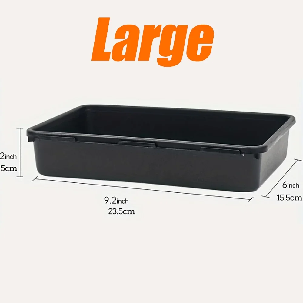 3 Size Plastic Interlocking Shallow Tool Organizer 5/10PCS Tray Divider Desk Drawer Organizers Separators Storage Bins Container