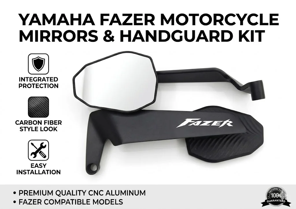 Motorcycle CNC Rear View Mirrors HD Motorbike End Side Mirror For  Yamaha FZ1 FZ6 FZ8 FZ-1 FZ-6 FZ-8 Fazer 150 250 400 1000