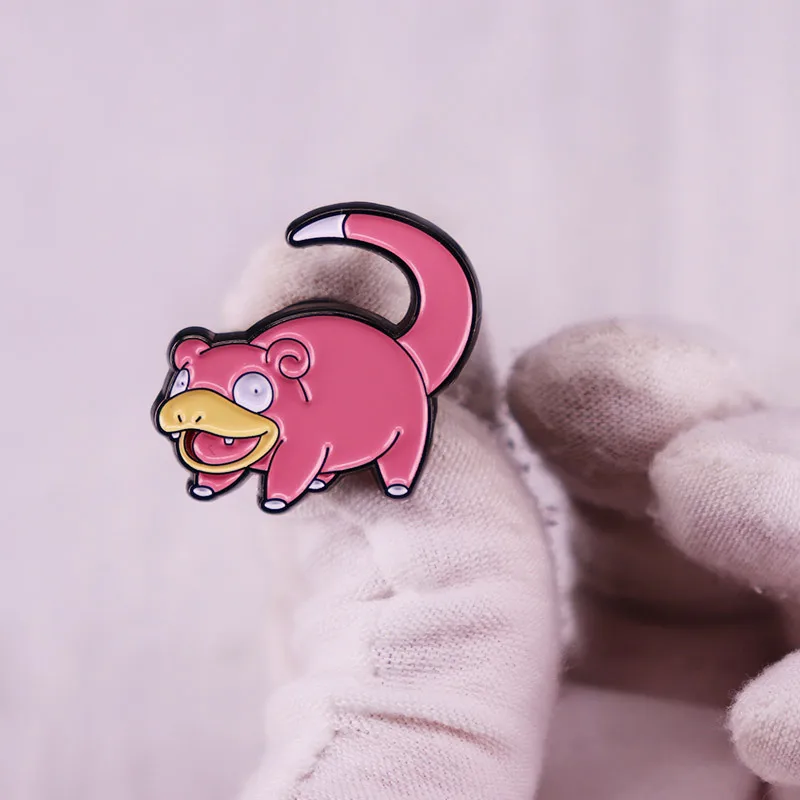 Stupid beast brooch cute pink elf badge game animation fan accessories