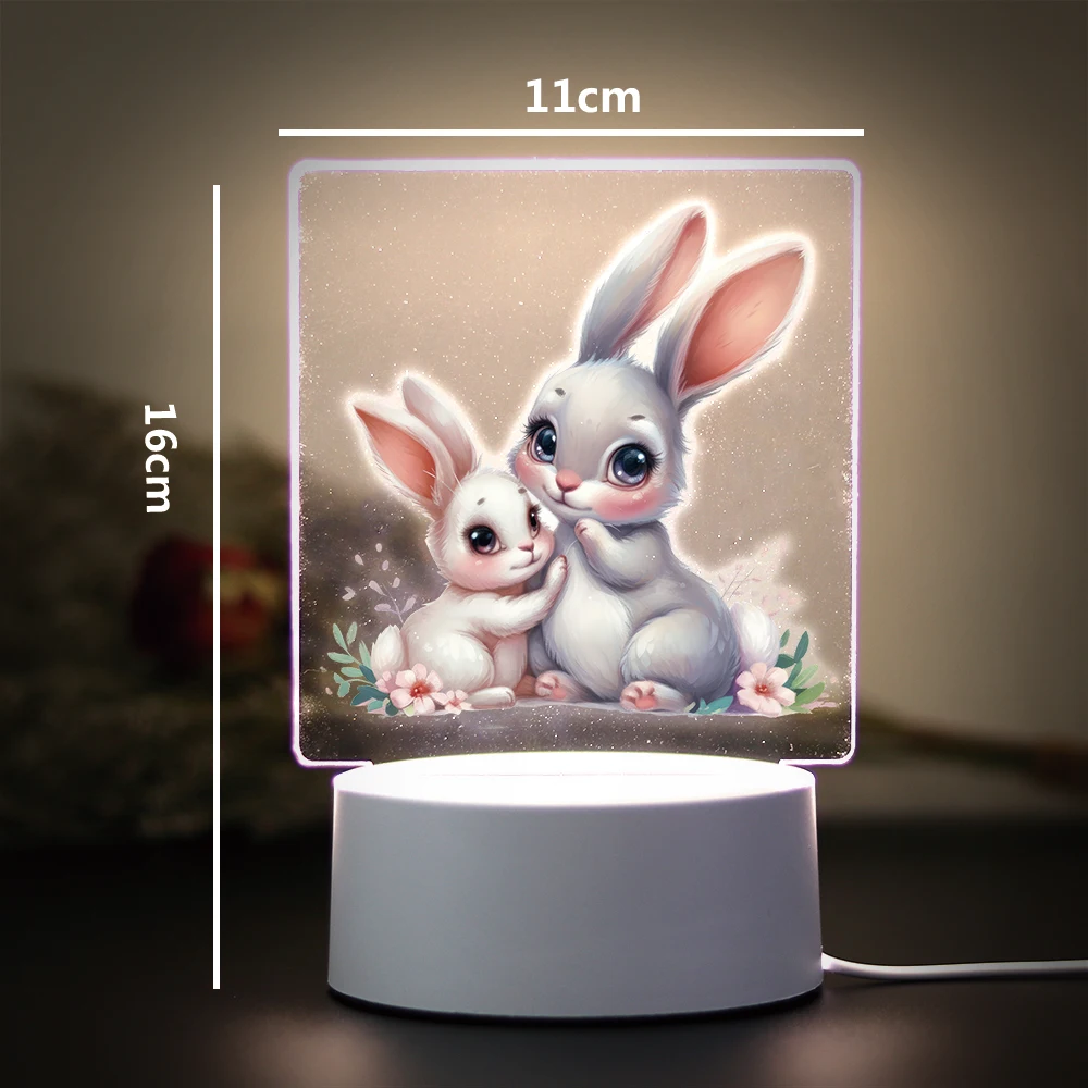 Mom and the little animal Children Bedroom Decor 3D Lamp For Home Room Decoration Nightlight 3D Led Night Lamp