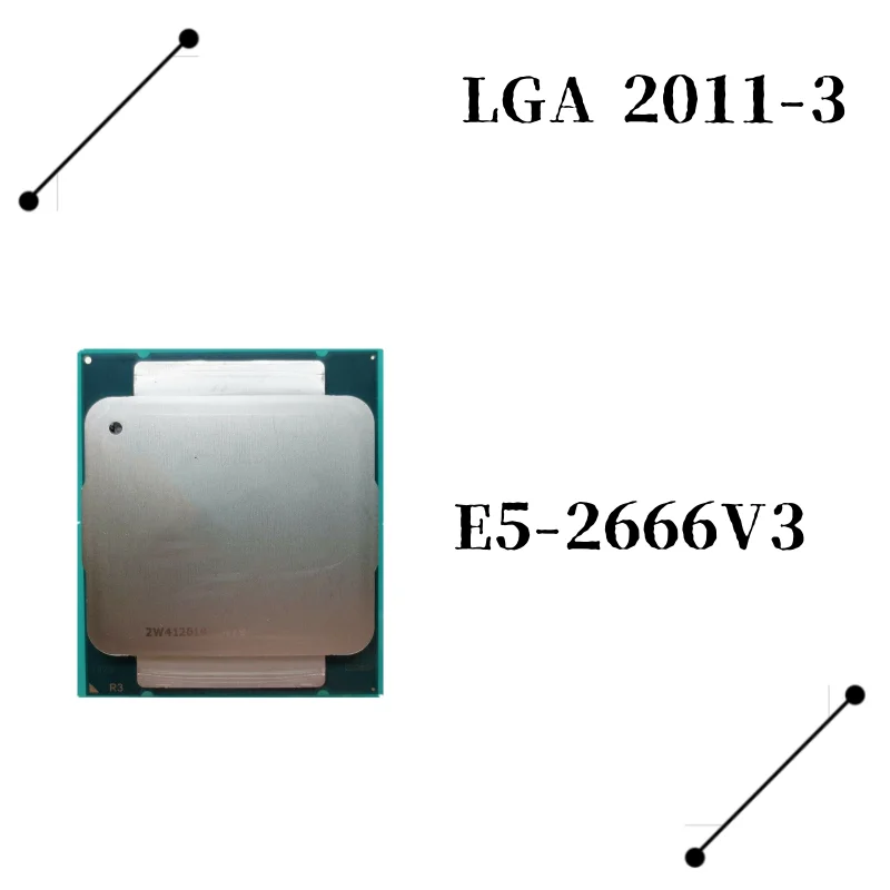 

Процессор Xeon E5 2666 V3 2666V3 SR1Y7 2,9 ГГц, 10 ядер, 135 Вт, LGA 2011-3