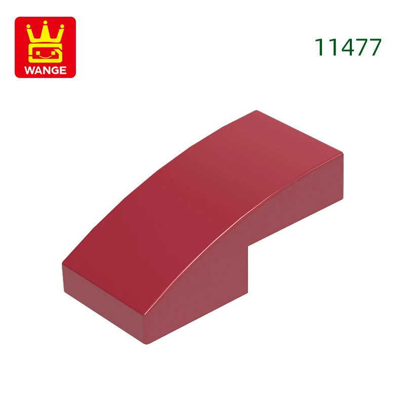 Wange 310 stks/partij 11477 Helling Gebogen 2x1x2/3 Blok Moc Kleur Accessoires Compatibel met Baksteen DIY kinderen Speelgoed Montage Onderdelen