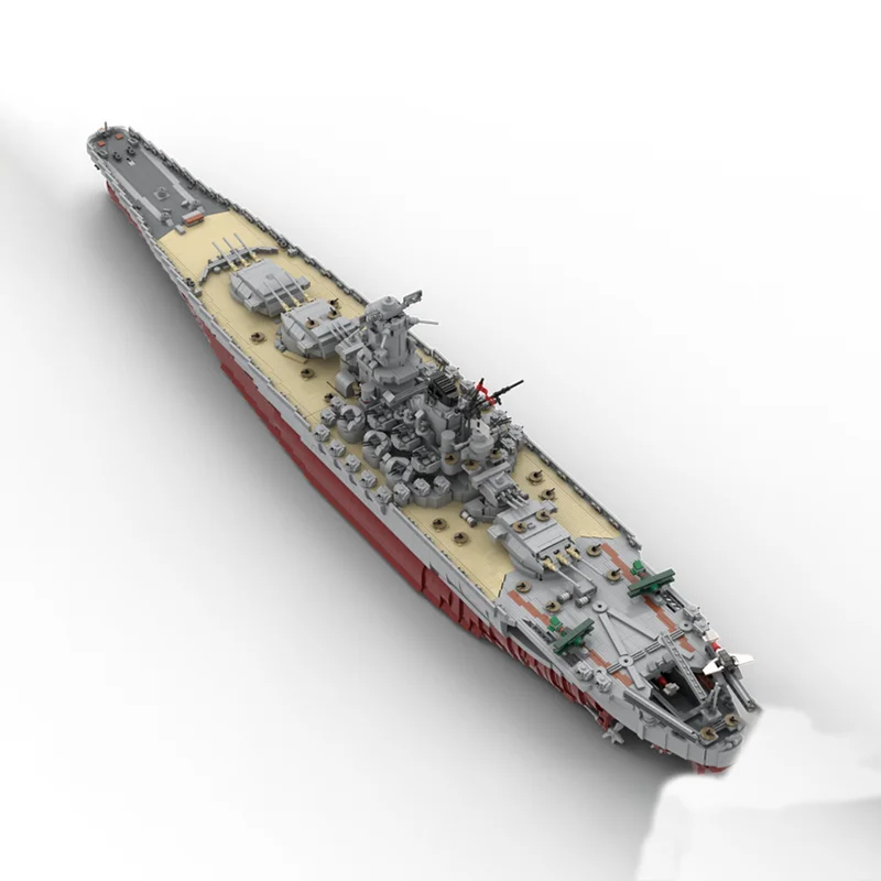 ミリタリーモデル Moc ビルディングブロック日本海軍大和 1:200 宇宙船モデル技術レンガ DIY アセンブリ建設おもちゃギフト