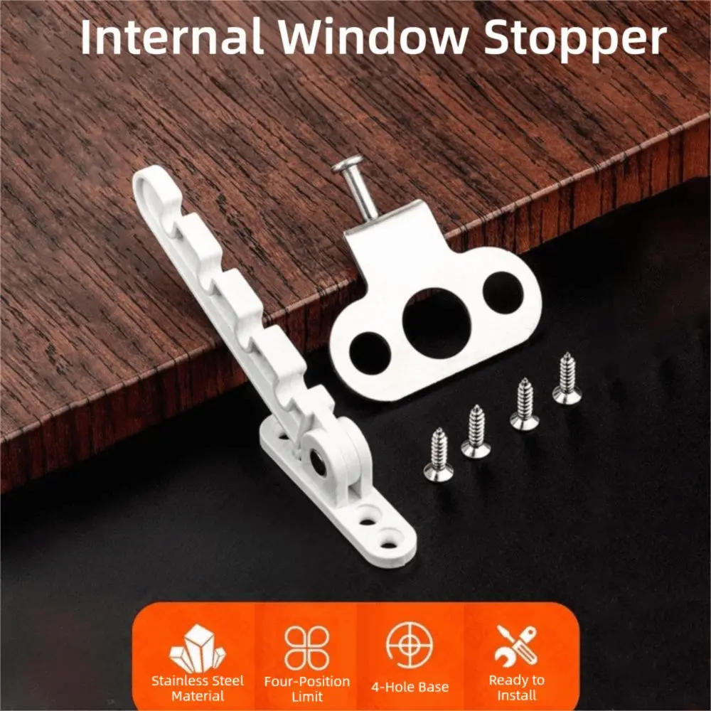 Nylon Metal Window Limiter Inner Opening Buckle Anti-Fall Design Window Comb Stopper Window Hardware Accessories Casement Window