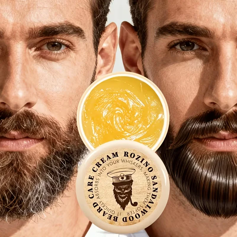 【Herbst- und Winter-Anti-Trockenheits-, Anti-Frizz- & Multi-Effekt-All-In-One】Premium-Sandelholz-Bartbalsam für Männer, 20g, fester Balsam, glättet Frizz sofort mit nur einem Auftragen, spendet sofortige Feuchtigkeit, macht den Bart weich, glättet Frizz, bietet einen moderaten Styling-Effekt, 72 Stunden lang anhaltende Feuchtigkeitspflege, beseitigt trockene, gespaltene Enden und Frizz, ermöglicht die einfache Gestaltung verschiedener Bartstile, geeignet für Dating und tägliche Bartpflege. – Detail 7
