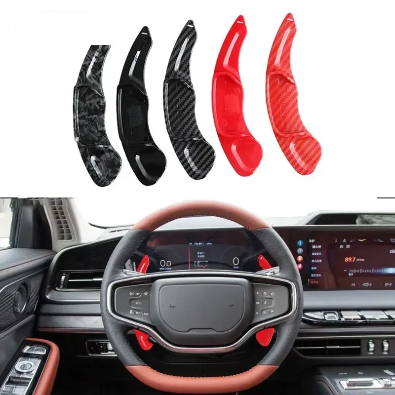 

Автомобильное оборудование переключения передач, полуавтоматическое сцепление, черный, красный, авто рулевое колесо, задняя лопатка переключения передач для Lincoln MKC MKX MKS Continental MKZ